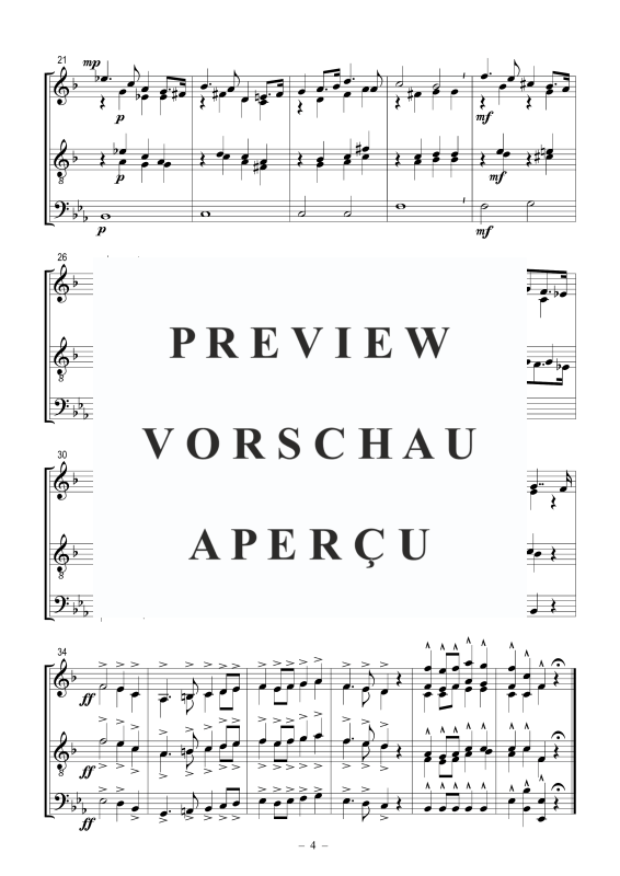 Produktgalerie: Seite 5 von 5 Intermezzo aus L'Arlésienne, Suite Nr. 2, , Posaunenchor