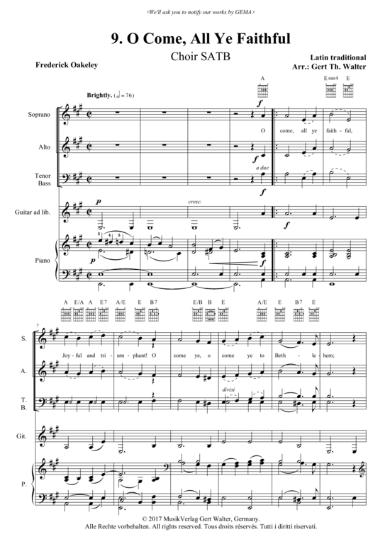 O Come, All Ye Faithful 
