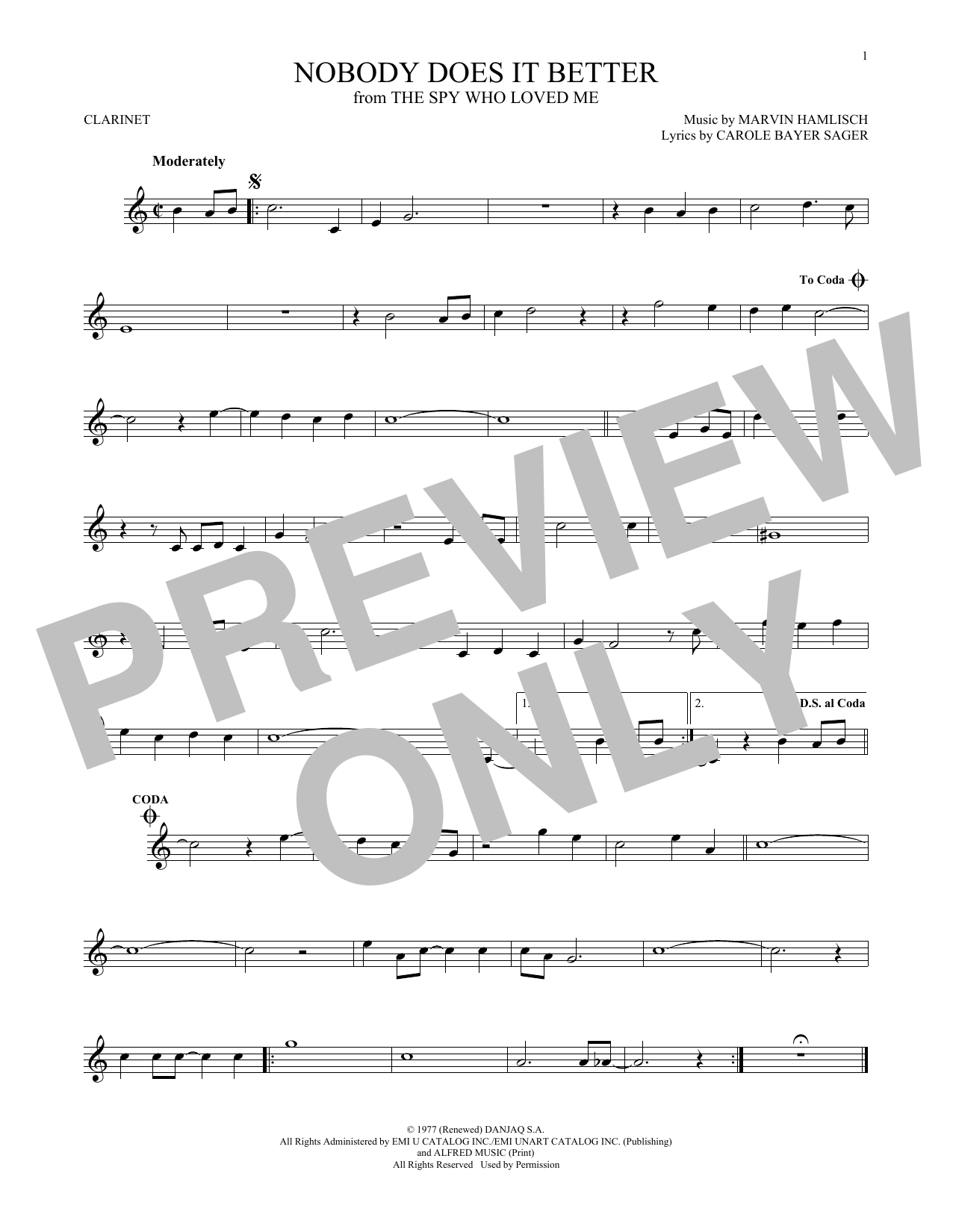 Product gallery: Page 1 of 1 Nobody Does It Better, Carly Simon