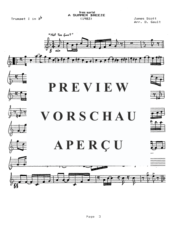 Produktgalerie: Seite 8 von 11 90 Ragtime Classics, , Blechbläser Quartett - Einzelstimmen