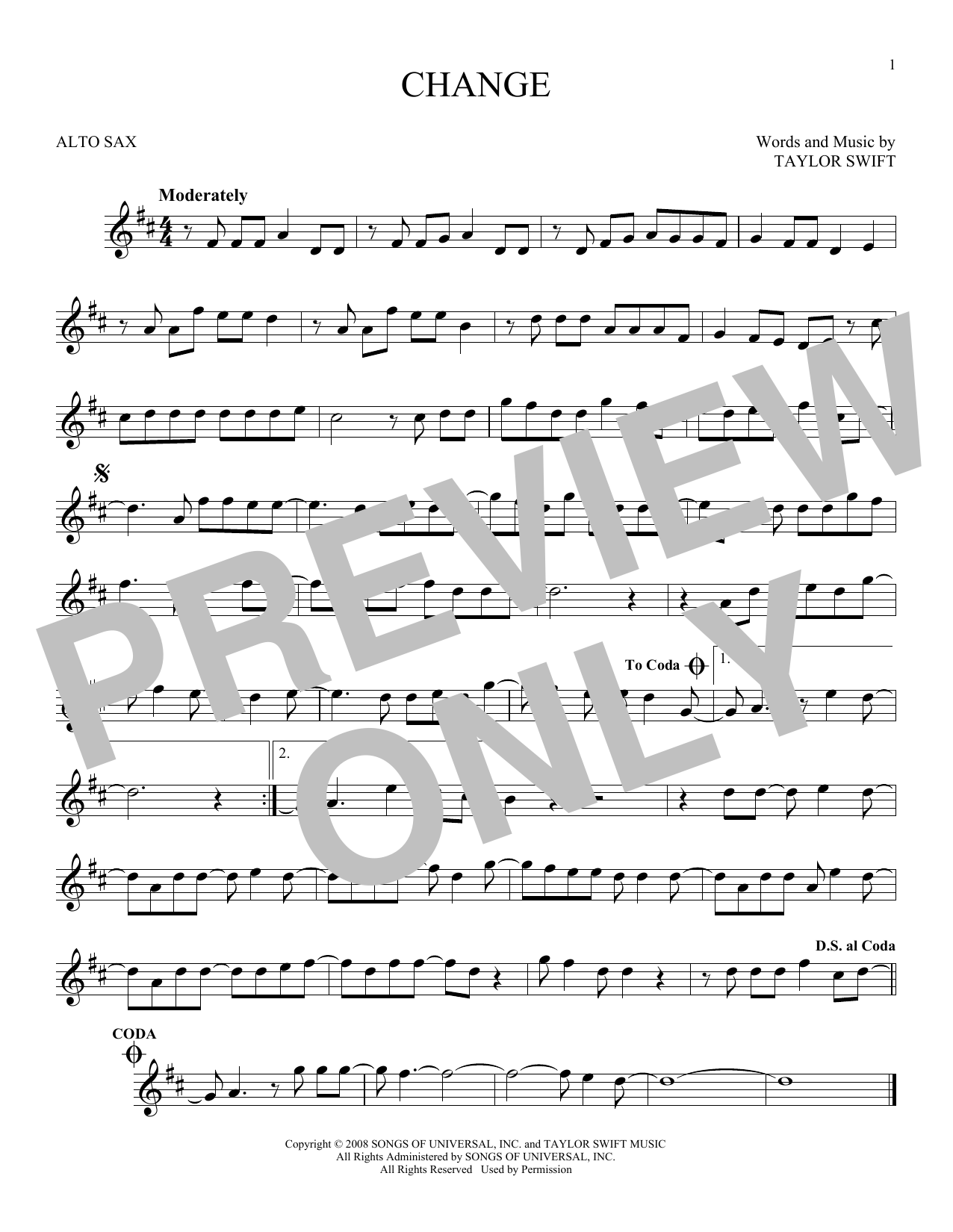 Product gallery: Page 1 of 1 Change, Taylor Swift