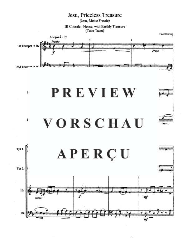 Produktgalerie: Seite 10 von 11 Jesu, Meine Freude, , Blechbläserquintett