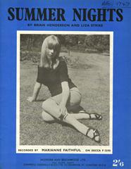 cover: Summer Nights, Marianne Faithfull
