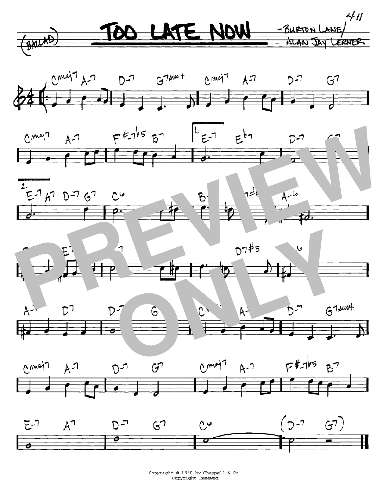 Produktbild zu: Too Late Now