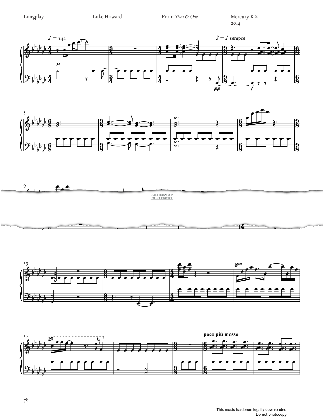 Produktgalerie: Seite 1 von 1 Longplay, Luke Howard, Klavier