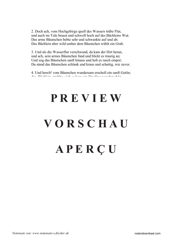 Produktgalerie: Seite 3 von 3 An eines Bächleins Ufer stand , , Klavier und Gesang