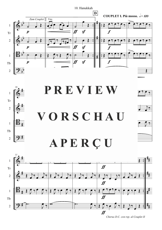 gallery: Hanukkah, , Posaunenchor - Flexible Besetzung