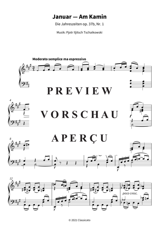 Product gallery: Page 4 of 10 Januar - Am Kamin - Die Jahreszeiten op. 37b, Nr. 1 , , Piano Solo