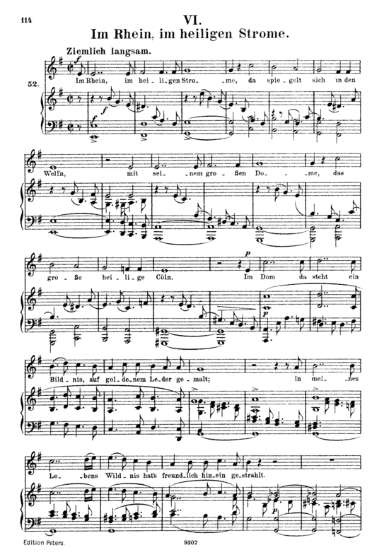 Product picture to: Im Rhein, im heiligen Strome, Op.48 No.6Robert Schumann