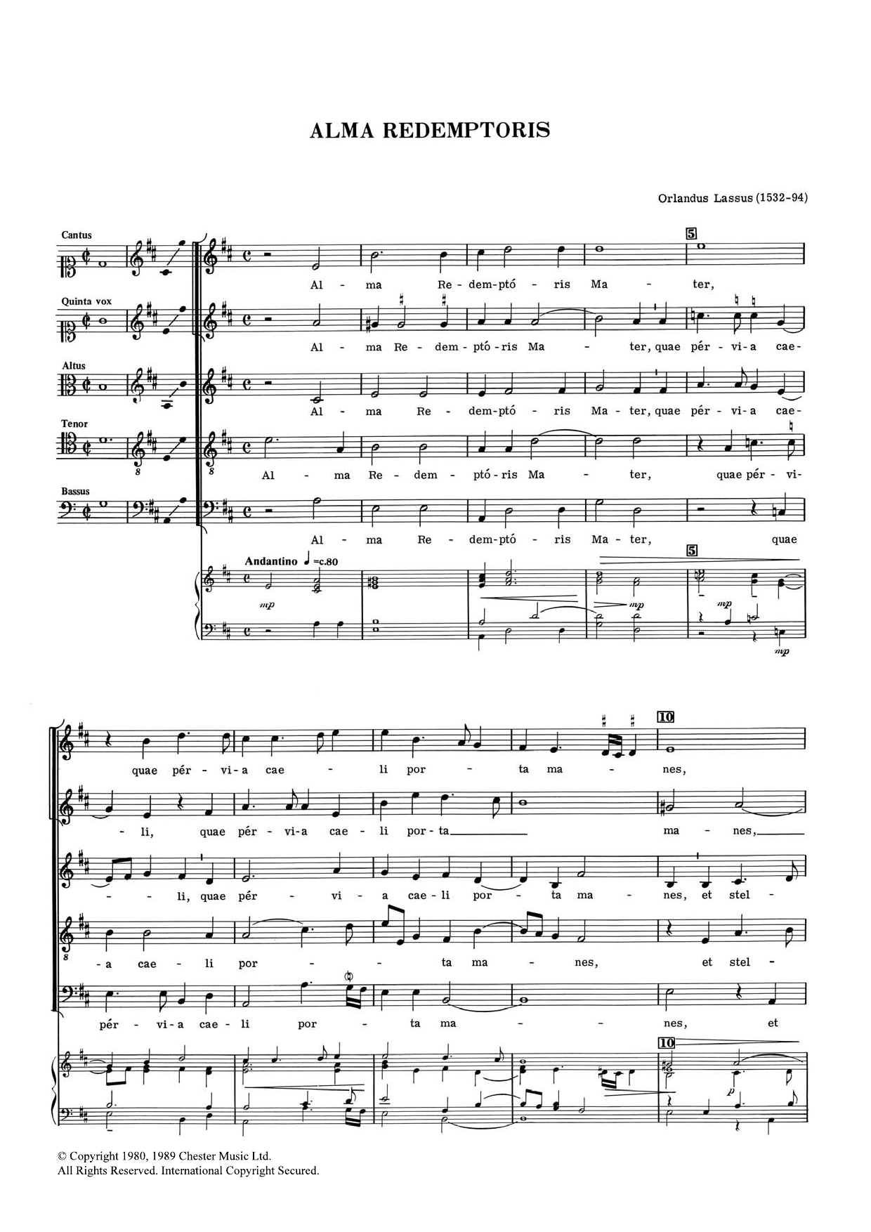 Produktbild zu: Alma Redemptoris