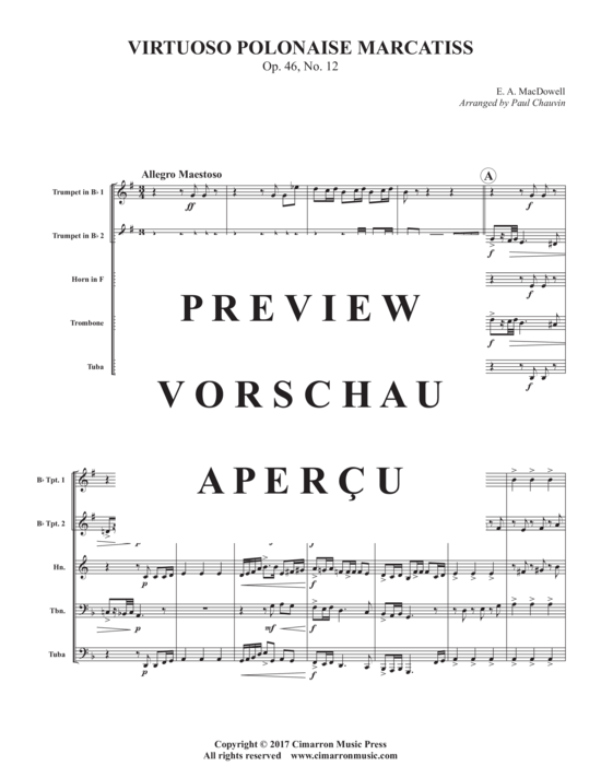 Produktgalerie: Seite 3 von 21 Virtuoso Polonaise Marcatiss , , (Blechbläserquintett)