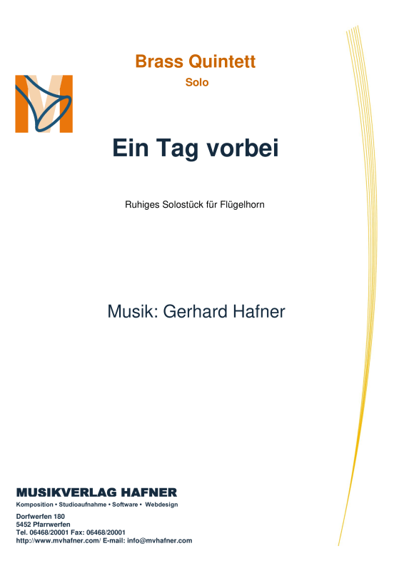 cover: Ein Tag vorbei, , (Blechbläser Quintett)
