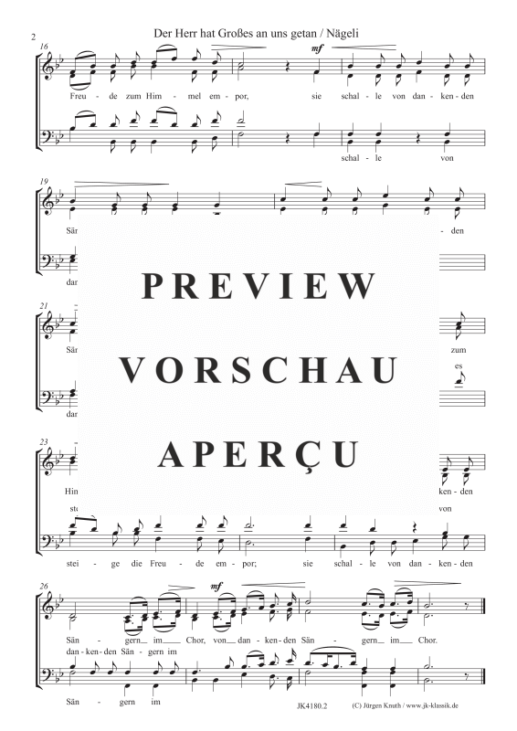 gallery: Der Herr hat Großes an uns getan, , Gemischter Chor