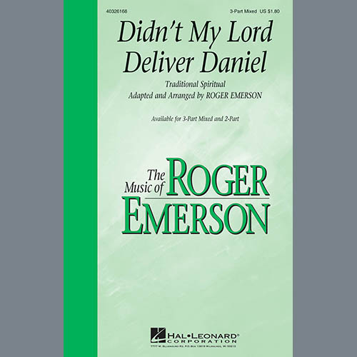 cover: Didn't My Lord Deliver Daniel (arr. Roger Emerson), Traditional Spiritual