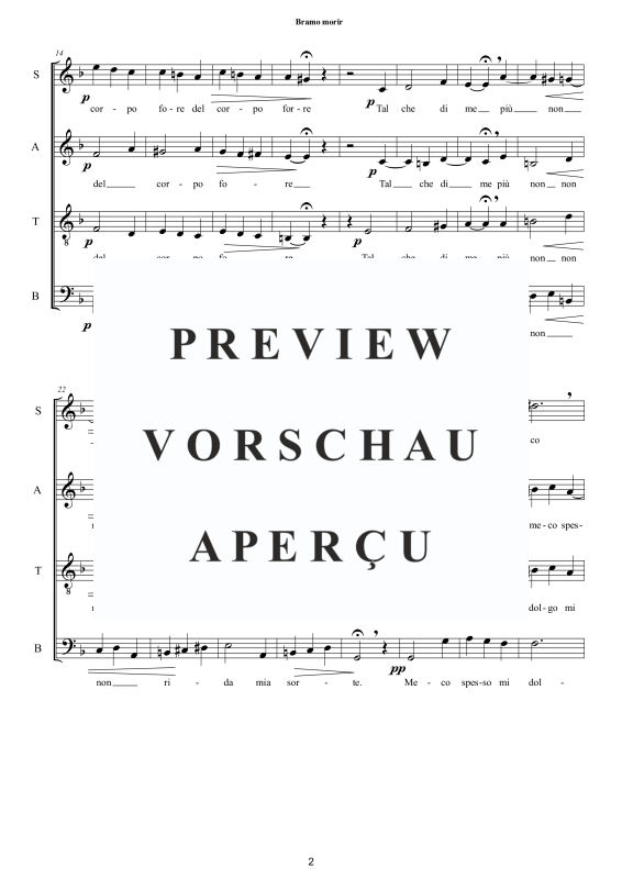 Produktgalerie: Seite 3 von 11 Bramo morir - Madrigal, , Gemischter Chor a capella