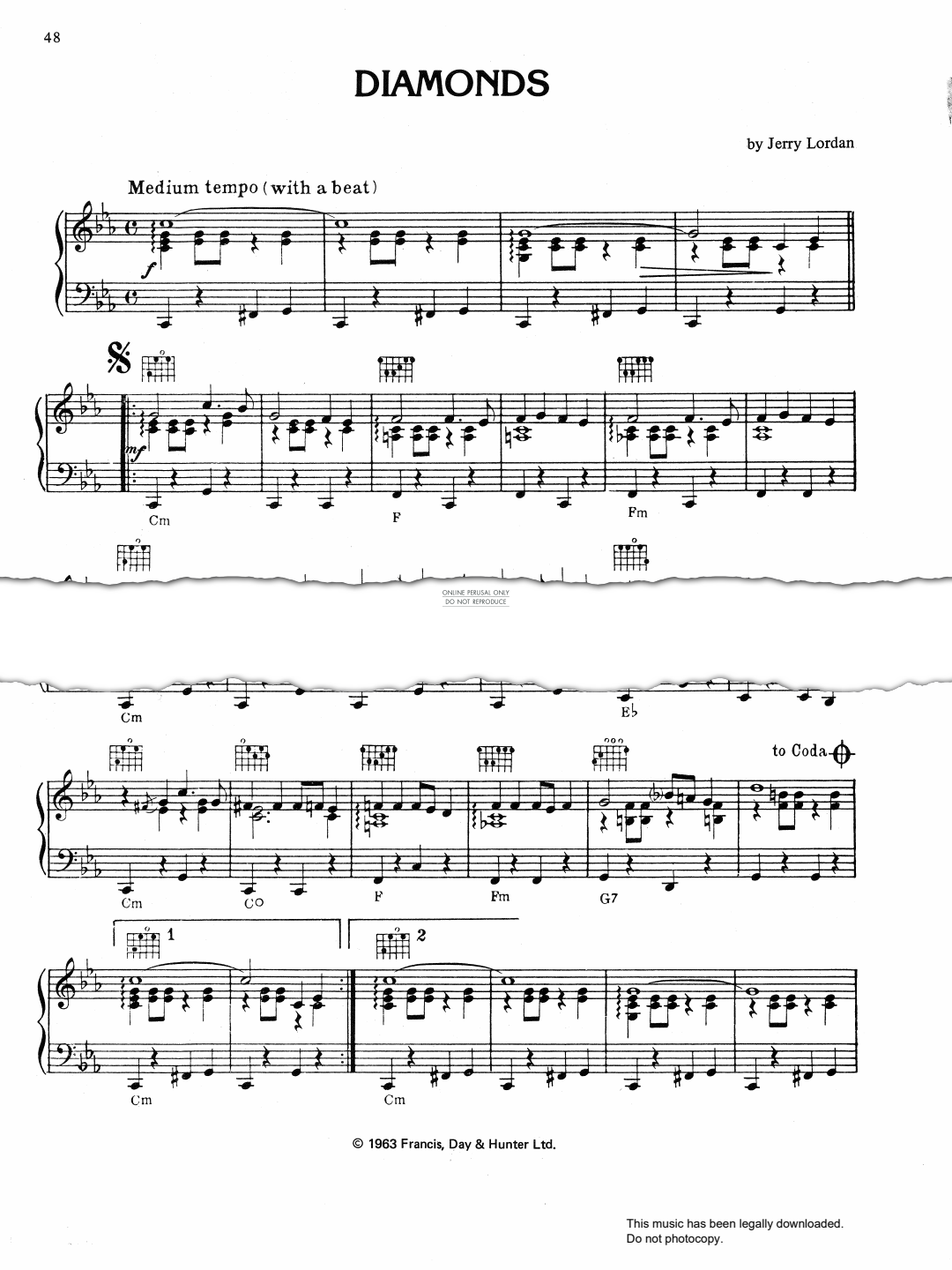 Product gallery: Page 1 of 1 Diamonds, The Shadows