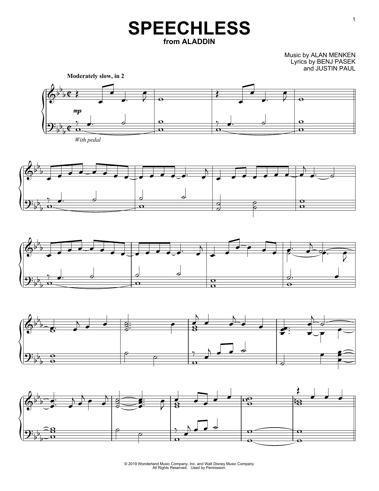 Product gallery: Page 1 of 1 Speechless (from Disney's Aladdin), Naomi Scott