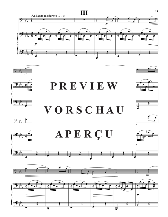 Product gallery: Page 14 of 21 Drei Romanzen ohne Worte , , (baritone/pos + piano)