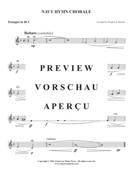 Produktgalerie: Seite 5 von 8 Navy Hymn Chorale , , (Blechbläserquartett)