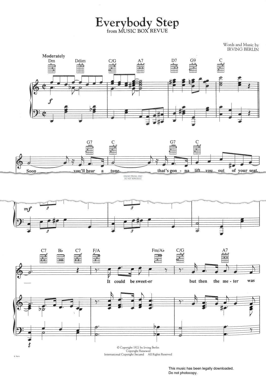Product picture to: Everybody Step (from 'Music Box Revue')