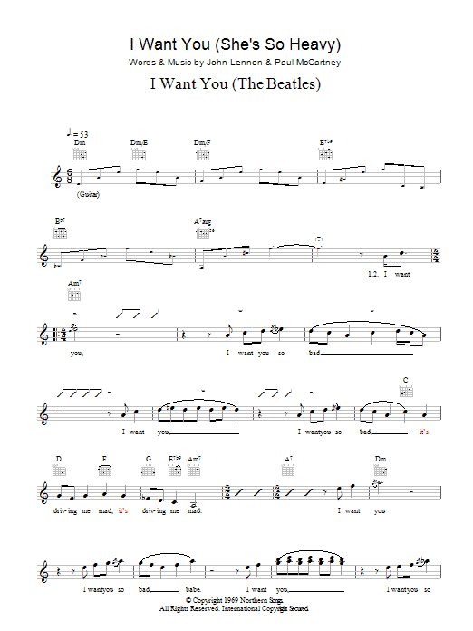 Produktbild zu: I Want You (She's So Heavy)