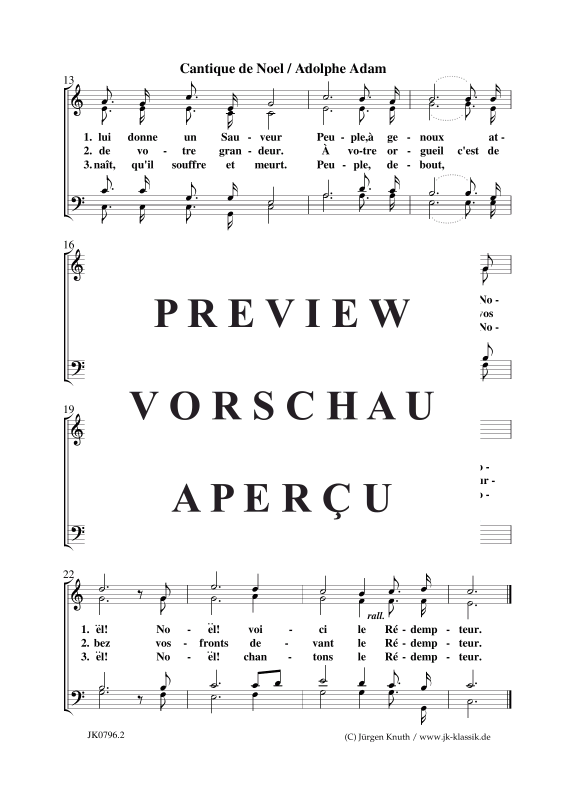 Product gallery: Page 3 of 3 Cantique de Noel , , (mixed choir)