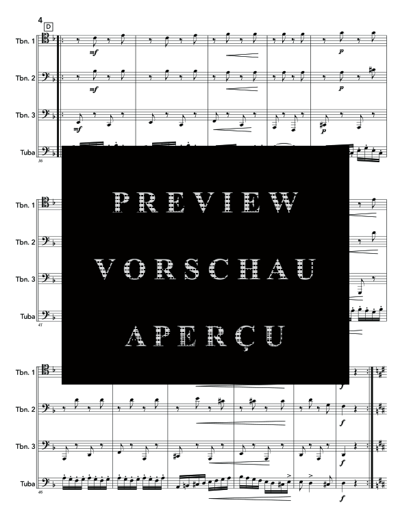 Produktgalerie: Seite 8 von 11 Czardas, , (Blechbläser Quartett 3x Posaune und Tuba/Bass Posaune)