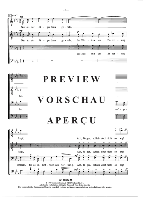 Product gallery: Page 5 of 7 Der tanzende Hase , , (male choir)