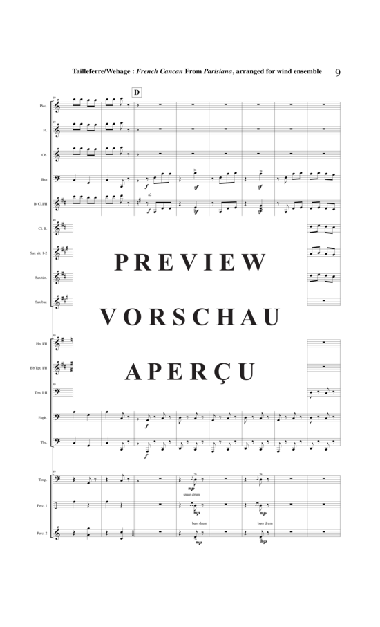 Product gallery: Page 10 of 21 Final : Galop French Cancan from Parisians , , (mixed ensemble/woodwinds and brass + percussion)
