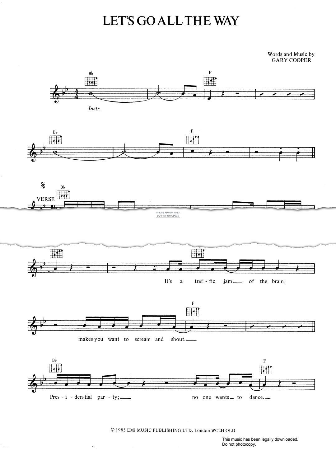 Product gallery: Page 1 of 1 Let's Go All The Way, Sly Fox