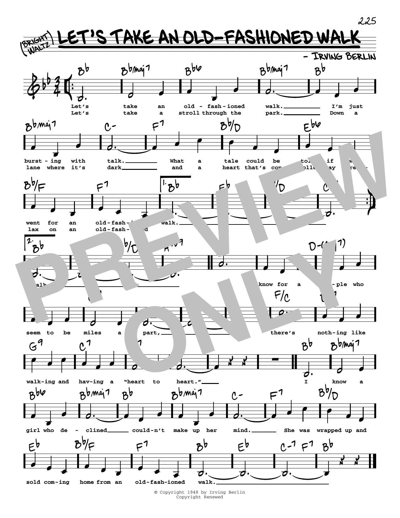 Produktbild zu: Let's Take An Old-Fashioned Walk (Low Voice)