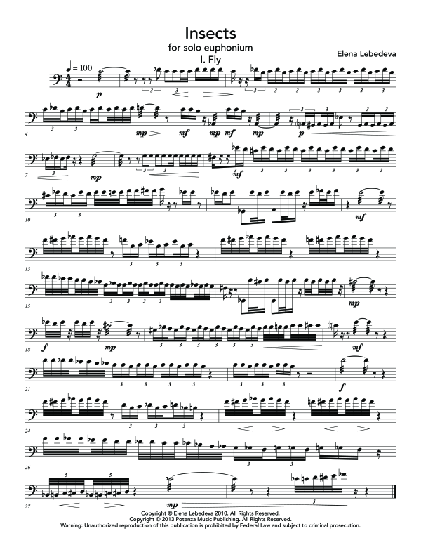 Product gallery: Page 1 of 11 Insects, , (Euphonium Solo)