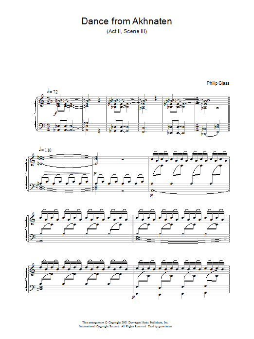 Produktbild zu: Dance from Akhnaten, Act 2 Scene 3