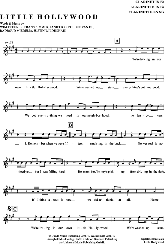 Product gallery: Page 1 of 4 Little Hollywood , Alle Farben, Clarinet in B-flat