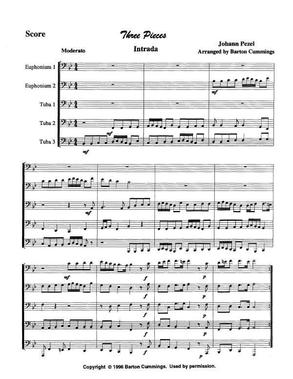 Produktgalerie: Seite 1 von 11 Three Pieces, , Tuba Quintett EETTT