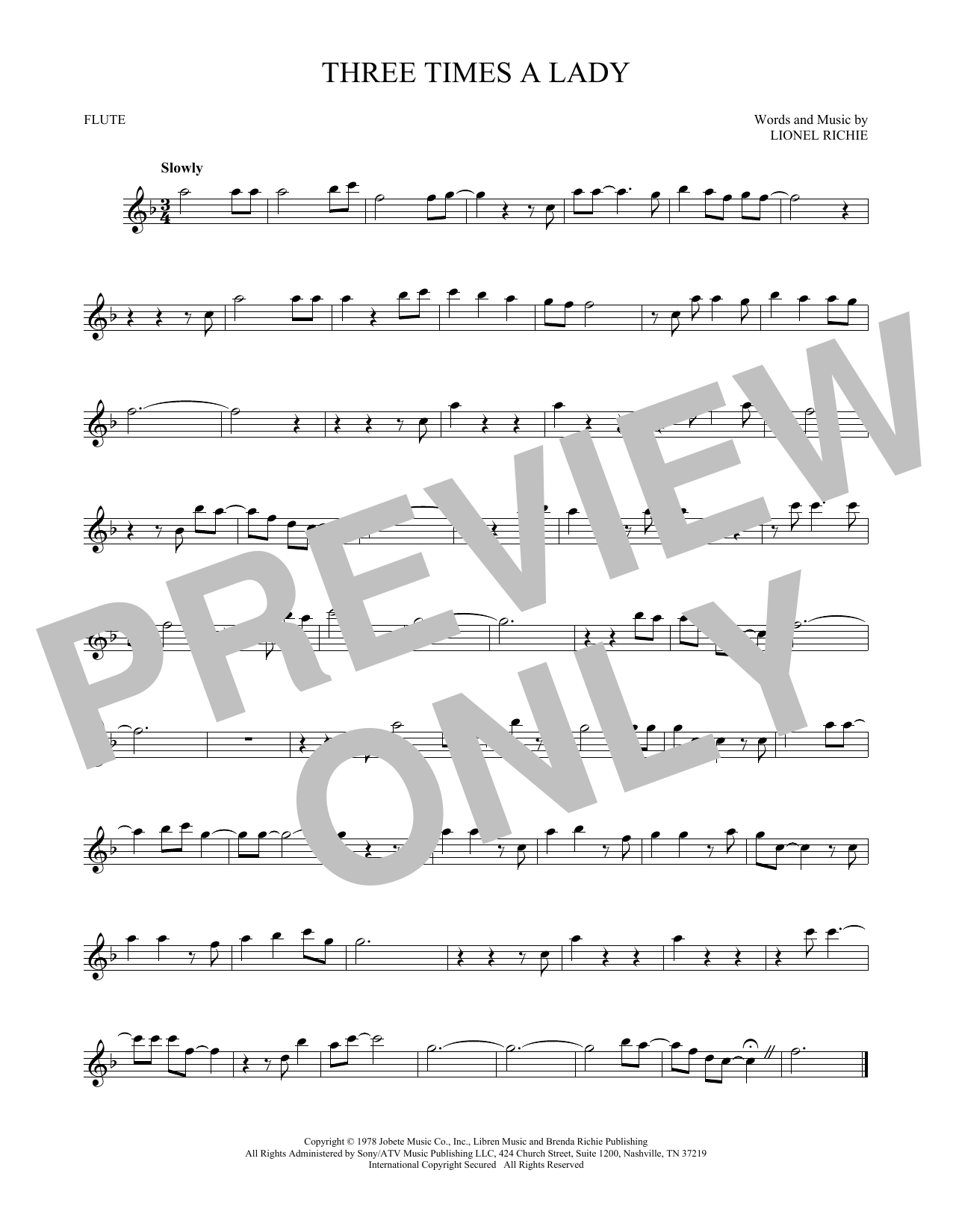Product gallery: Page 1 of 1 Three Times A Lady, Commodores