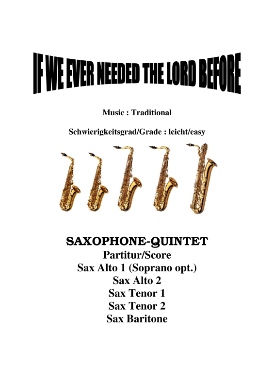 Produktbild zu: If We Ever Needed The Lord Before