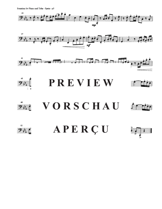 Product gallery: Page 21 of 21 Sonatina , , (tuba + piano)
