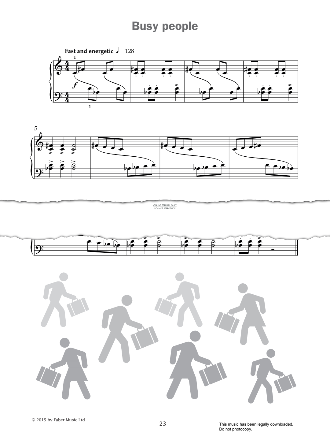 Produktgalerie: Seite 1 von 1 Busy people (from 'Improve Your Sight-Reading! A Piece a Week Piano Grade 2'), Paul Harris, Klavier
