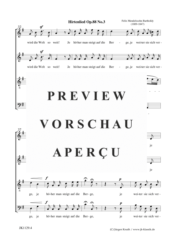 gallery: Hirtenlied op.88.3 / O Winter, schlimmer Winter, , Klavier und Gesang