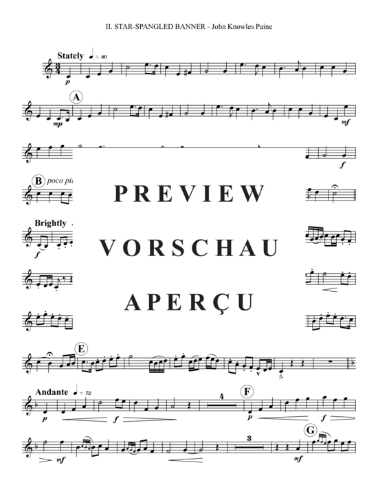 Produktgalerie: Seite 15 von 21 4 Konzert-Variationen über Star-Spangled Banner , , (Blechbläserquintett)