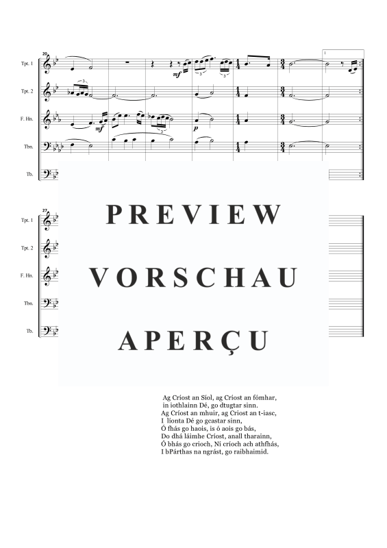 Produktgalerie: Seite 7 von 11 Ag Criost an Síol, , Brass Ensemble