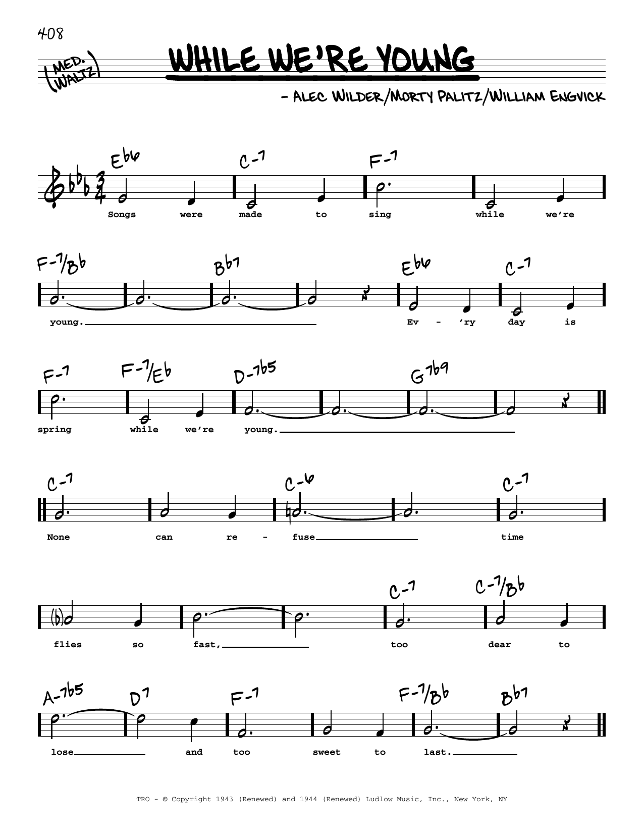 Produktbild zu: While We're Young (High Voice)