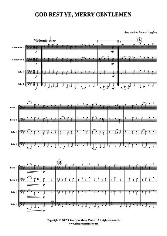 Product picture to: God Rest Ye, Merry Gentlemen Traditional