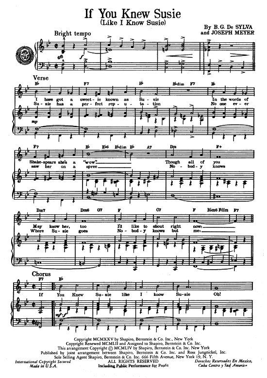 Produktbild zu: If You Knew Susie (Like I Know Susie)  Eddie Cantor 