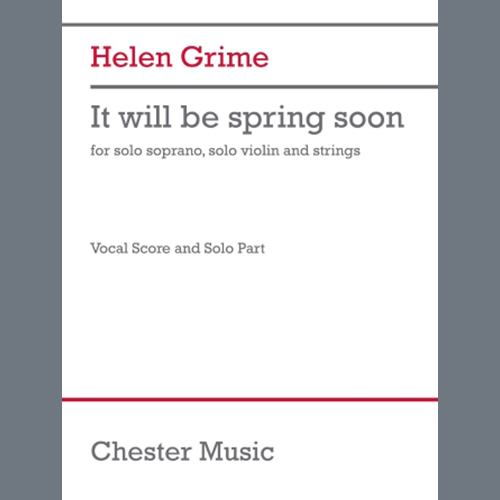 cover: It will be spring soon, Helen Grime