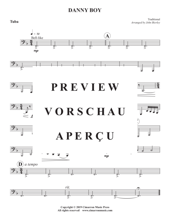 Produktgalerie: Seite 10 von 10 Danny Boy , , (Blechbläser Quintett)