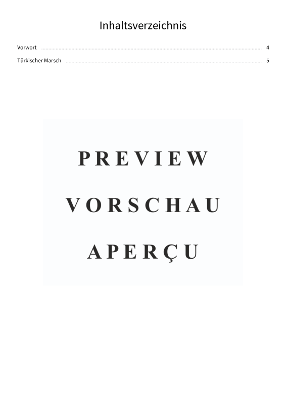 gallery: Türkischer Marsch - Alla Turca - Rondo aus der Klaviersonate Nr. 11, KV 331, , (Klavier Solo)