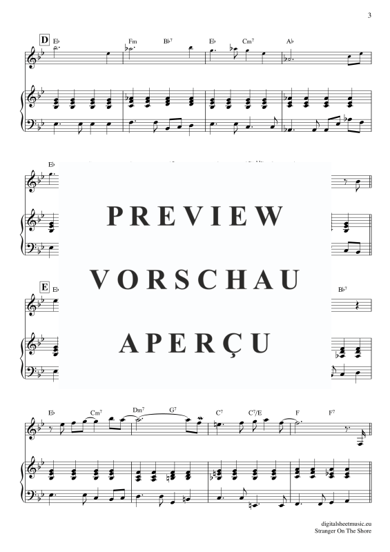 Product gallery: Page 4 of 5 Stranger On The Shore , Bilk, Acker, Voice with Piano Accompaniment