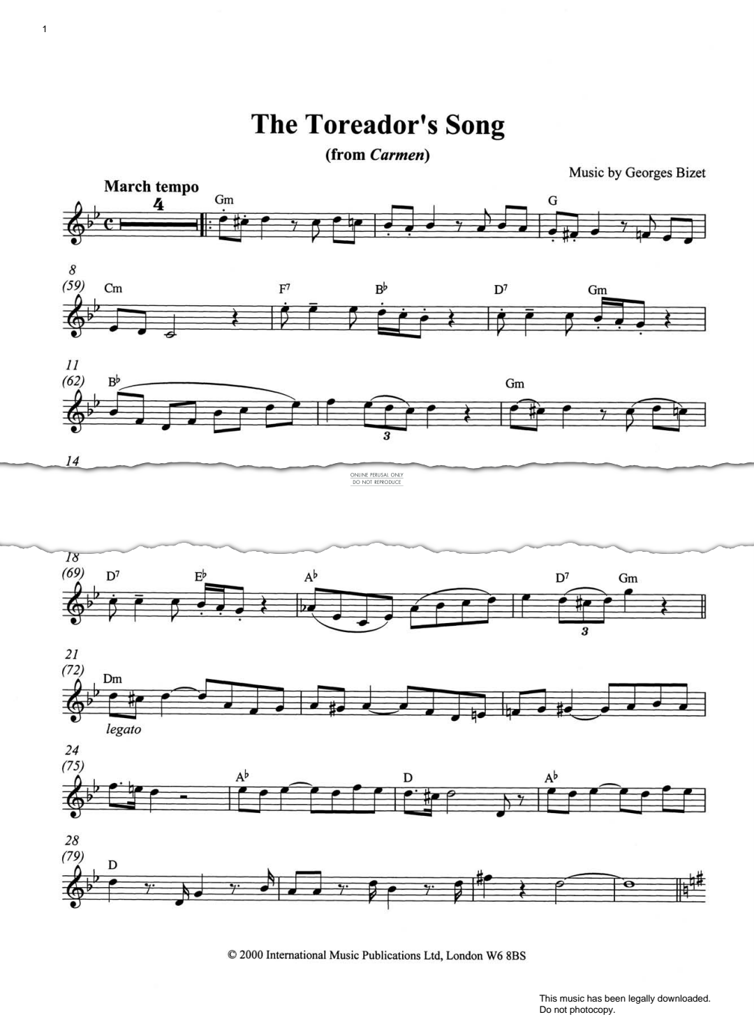 gallery: The Toreador's Song, Georges Bizet, Violine